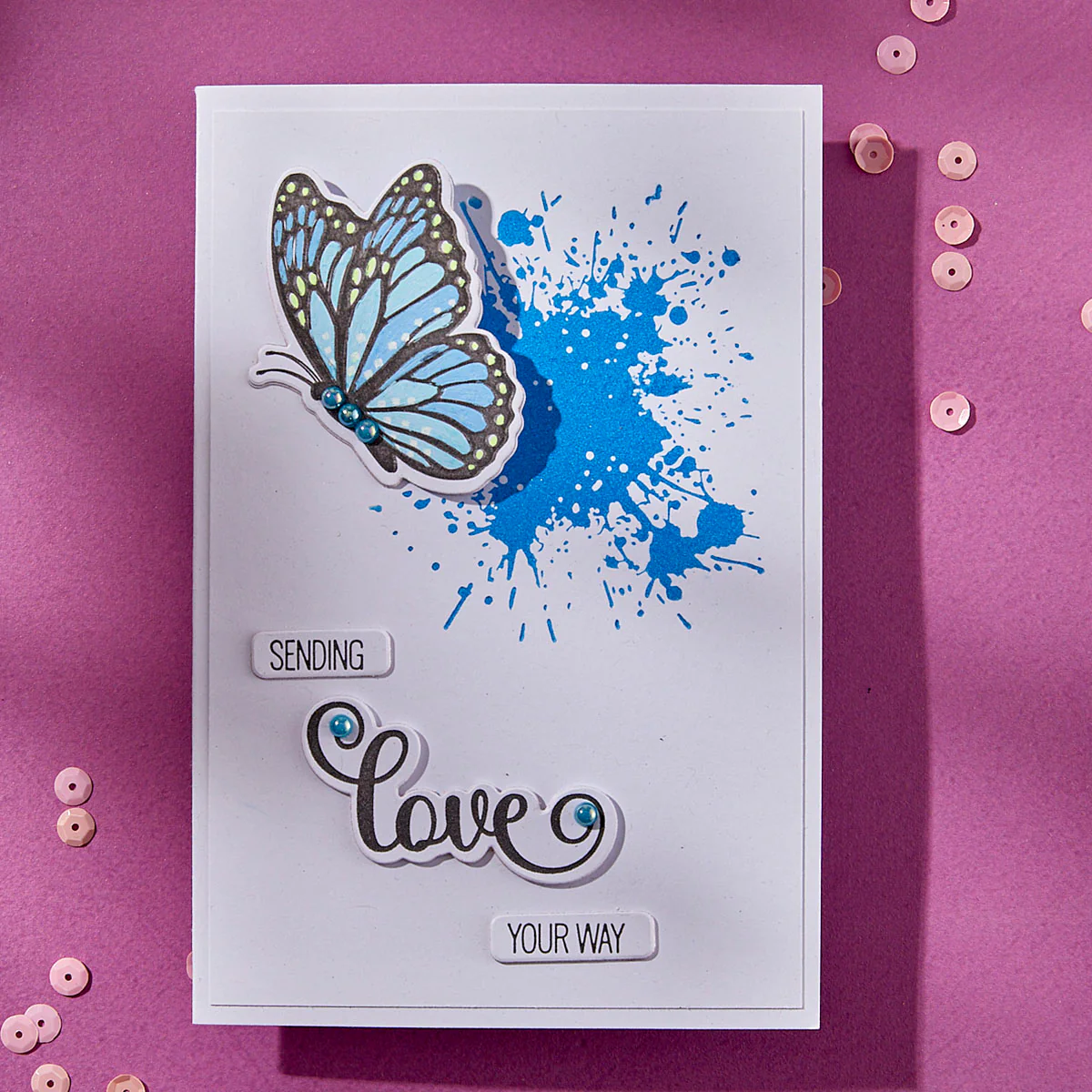 Spellbinders - BetterPress - Splatters Press Plate by Lisa Horton