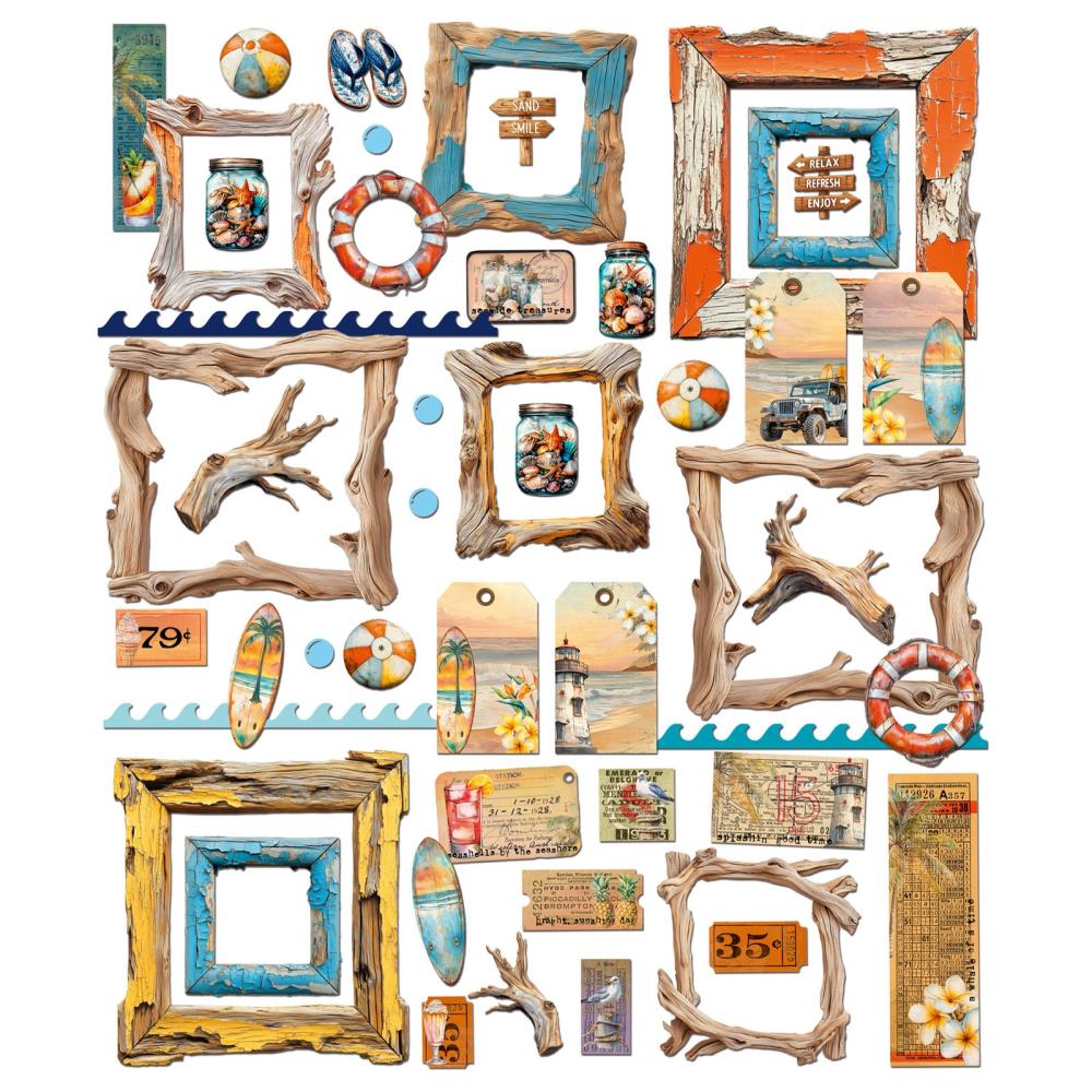 49 and Market - Beach Vibes - Die Cut Elements