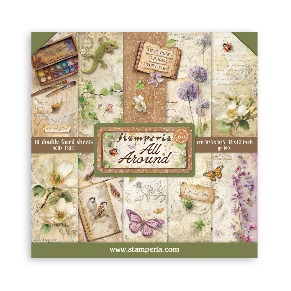 Stamperia - All Around - 12x12 Paper Pad