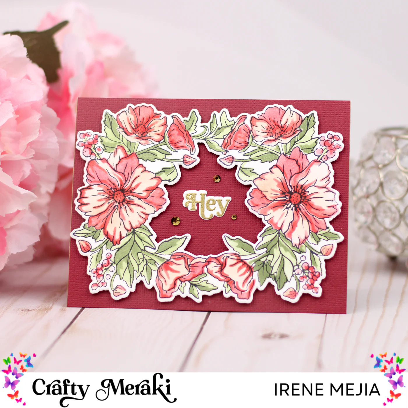 Crafty Meraki - Floral Fantasy Press-Tacular Plate