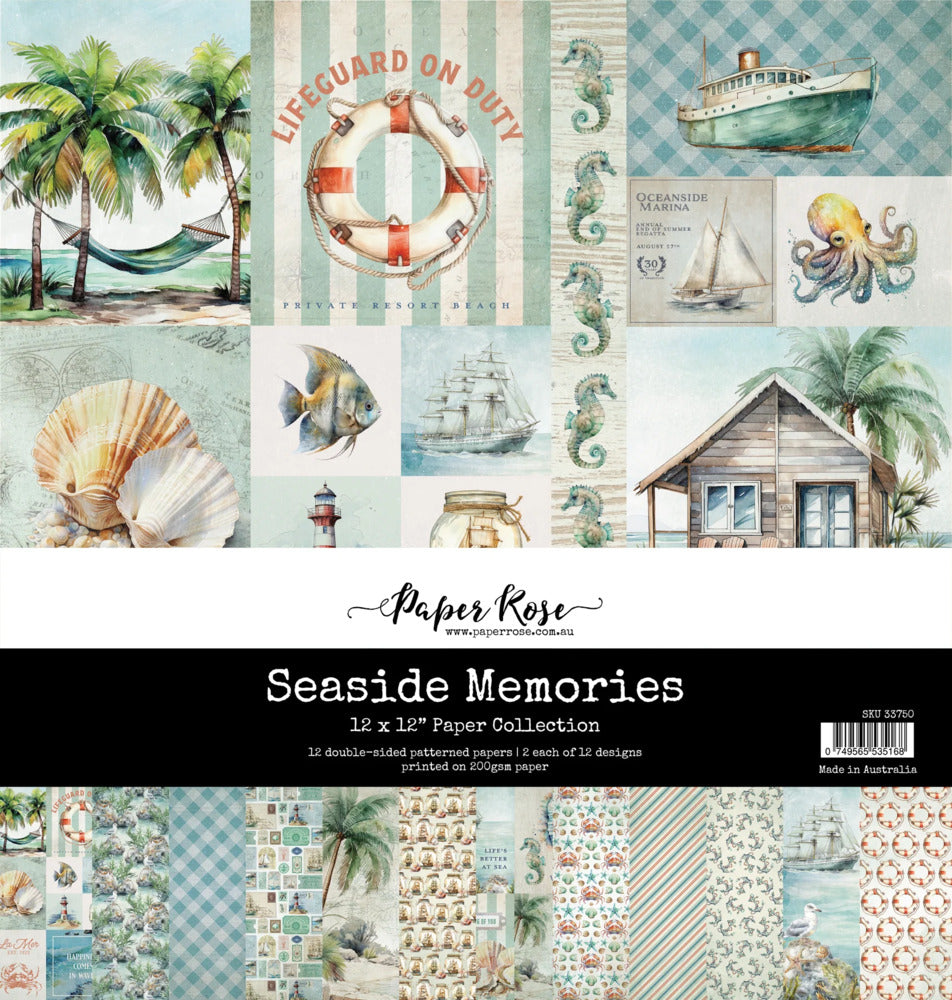 Paper Rose - Seaside Memories - 12x12 Paper Pack