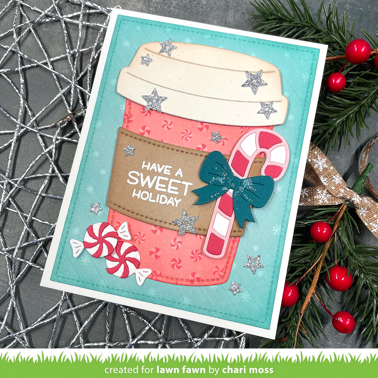 Lawn Fawn - Coffee Cup Gift Card Holder Die Set