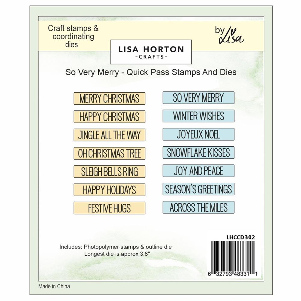 Lisa Horton - So Very Merry - Quick Pass Stamp & Die Bundle