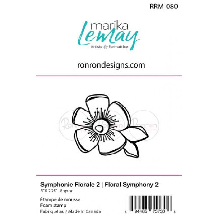 RonRon Designs - Foam Stamp - Floral Symphony 2