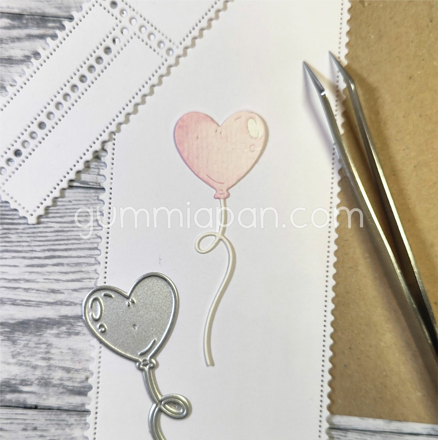 Gummiapan - Heart Shaped Balloon Die