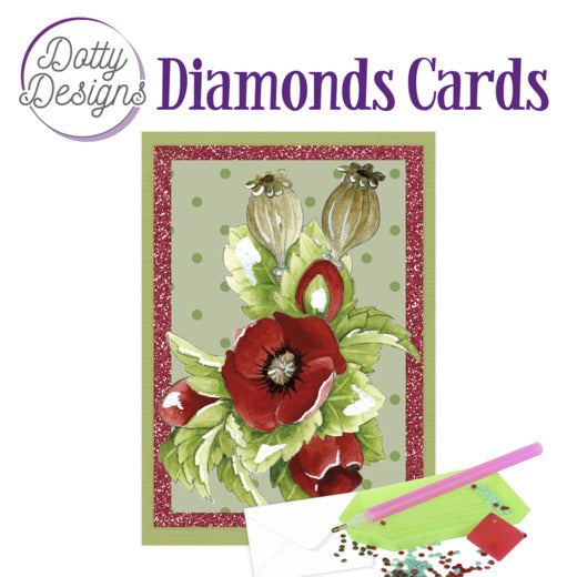 Dotty Designs - Diamond Cards - Poppy