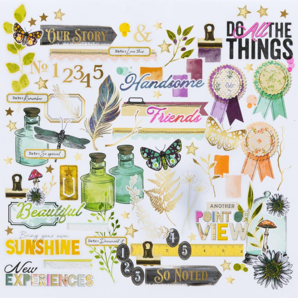 49 and Market - Curiosities In Willow Grove - Foiled Die-Cut Assortment by Vicki Boutin