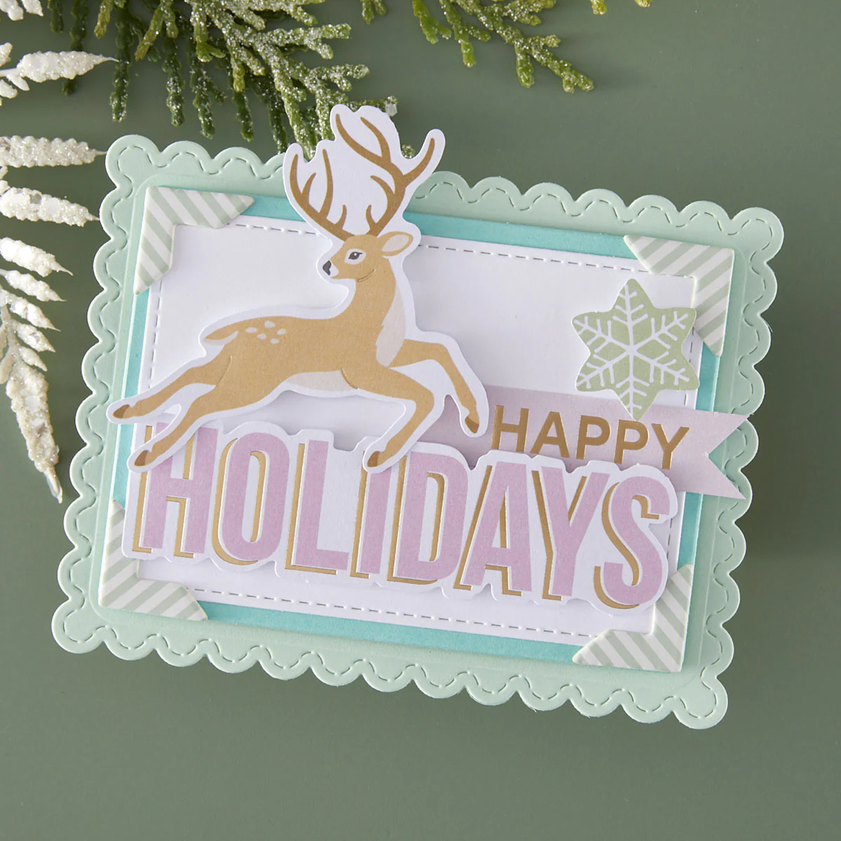 Rosie's Studio - Peppermint Twist - Chipboard Frames & Corners