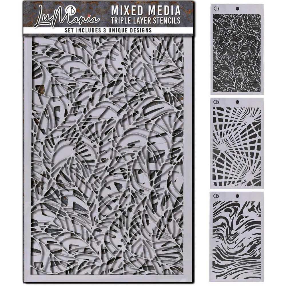 Ciao Bella - LuMania - Mixed Media Triple Layer Stencils - Set#2