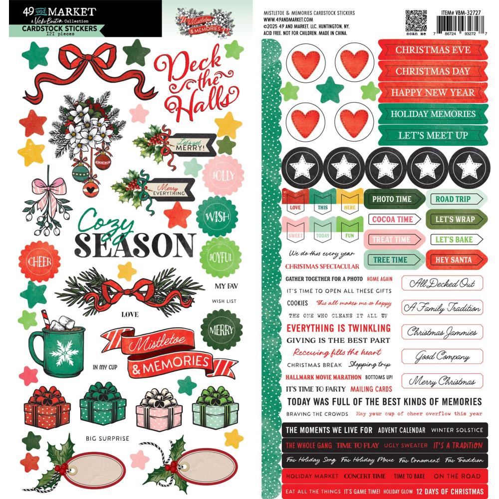 49 and Market - Mistletoe & Memories - Cardstock Stickers