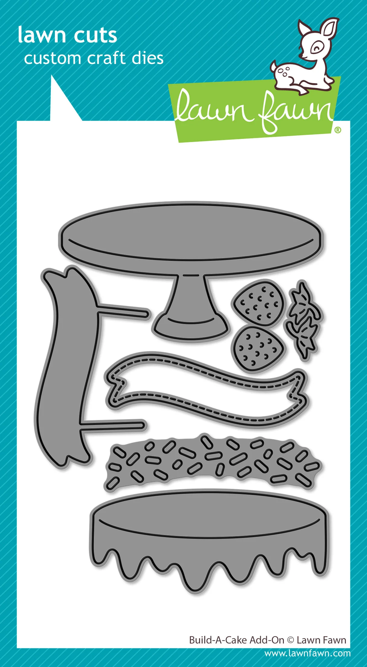 Lawn Fawn - Build-A-Cake Add-On Die Set
