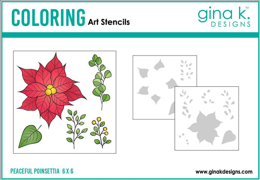 Gina K. - Peaceful Poinsettia - Stencil