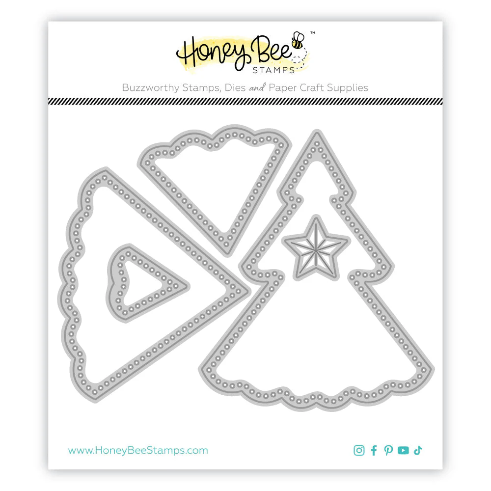 Honey Bee - In Stitches: Christmas Tree Die Set
