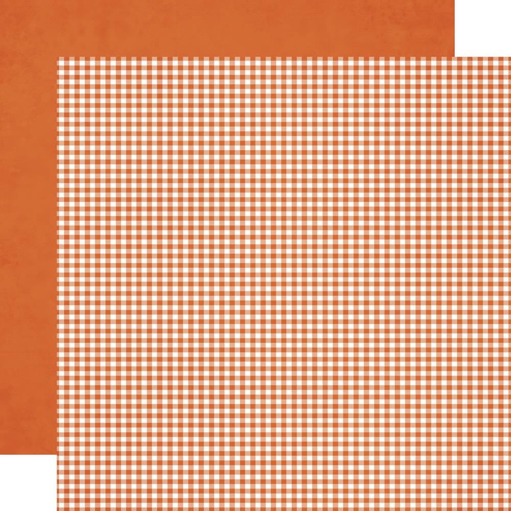 Simple Stories - Simple Vintage Autumn Breeze - Basic Cardstock - Harvest Gingham