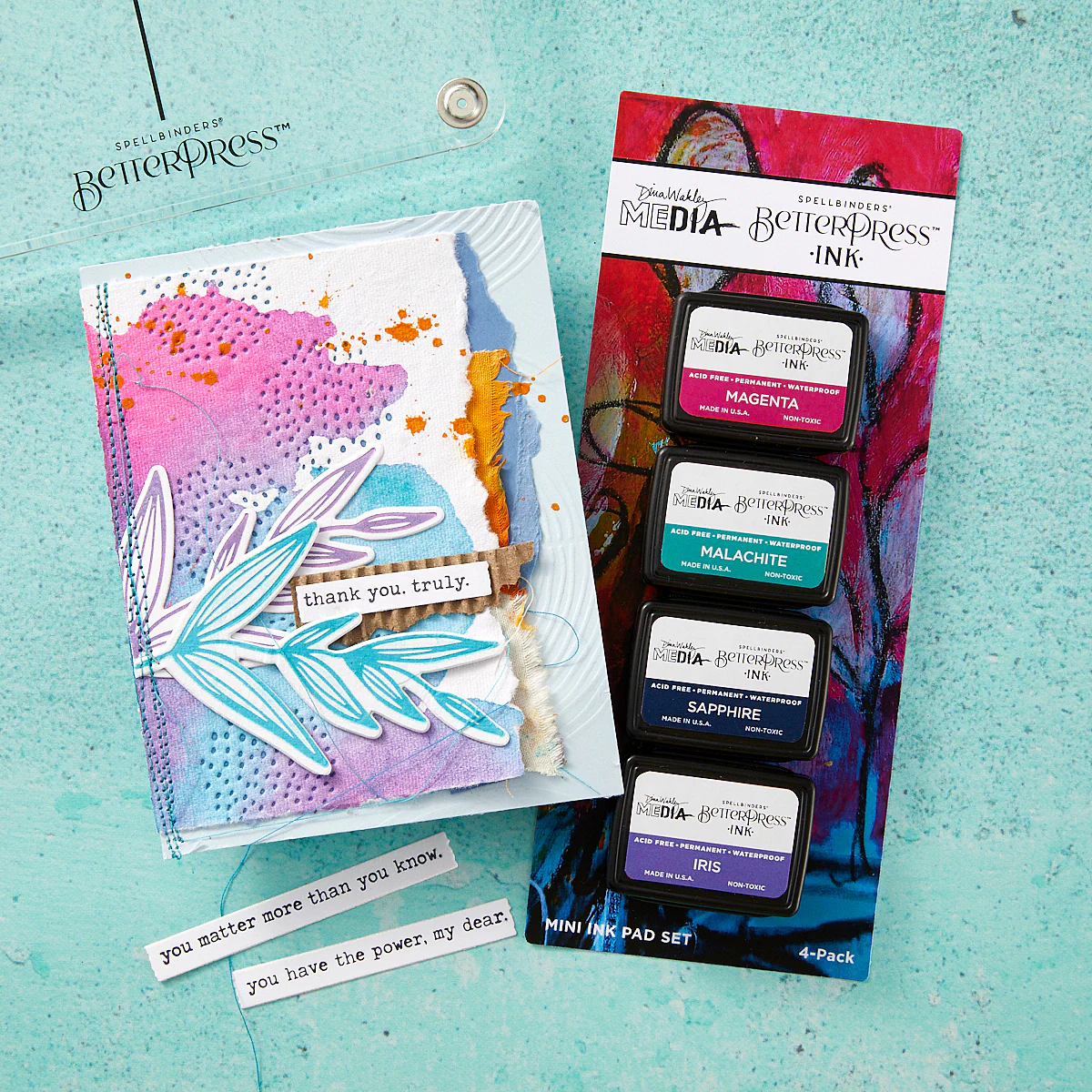 Spellbinders - BetterPress Re-inker - Malachite by Dina Wakley
