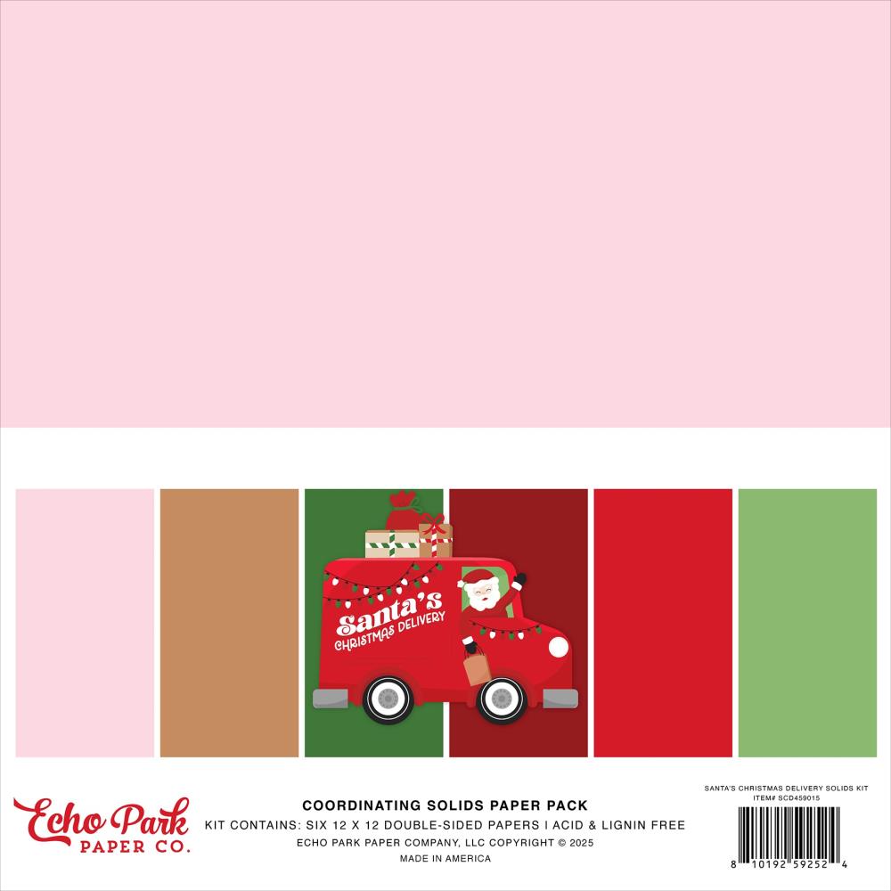 Echo Park - Santa's Christmas Delivery - Solids Paper Pack