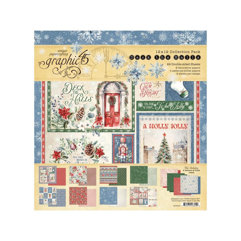 Graphic 45 - Deck The Halls - 12x12 Paper Pack