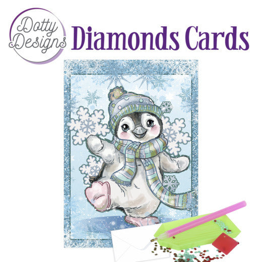 Dotty Designs - Diamond Cards - Penguin