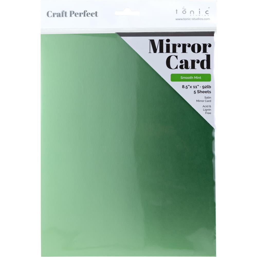 Craft Perfect - Satin Mirror Cardstock - Smooth Mint