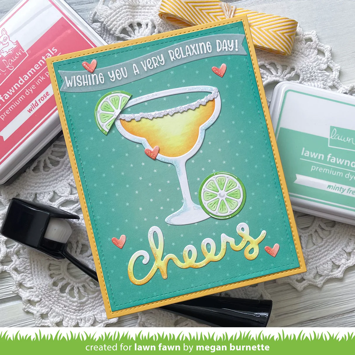 Lawn Fawn - Build-A-Drink Margarita Add-On Die Set