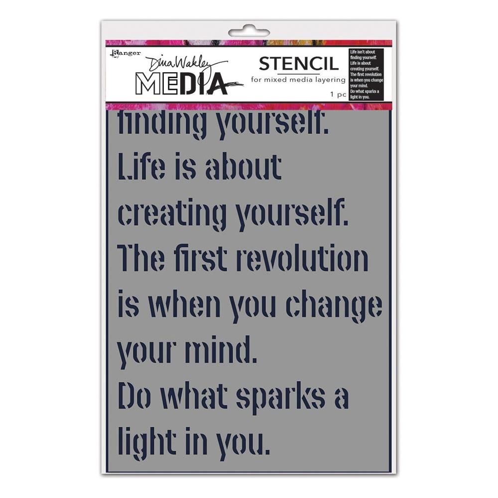 Dina Wakley - Create Yourself Stencil