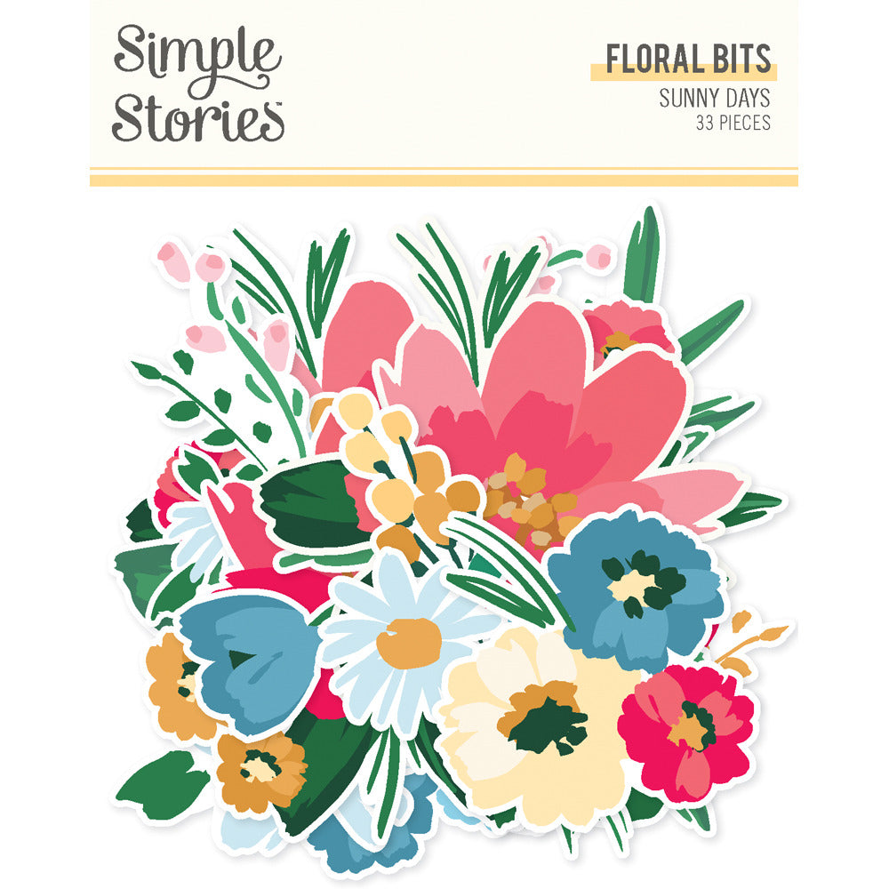 Simple Stories - Sunny Days - Floral Bits & Pieces