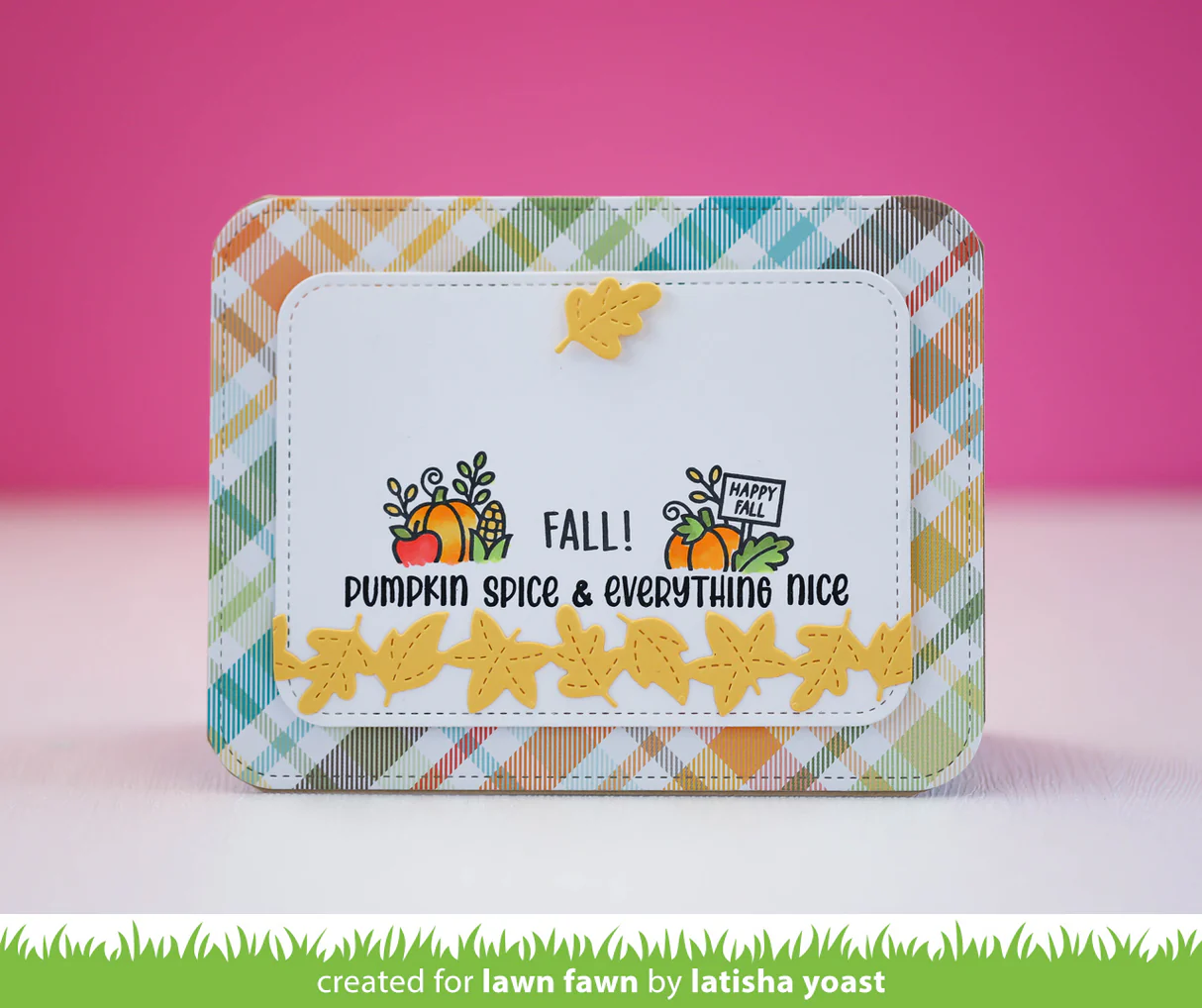 Lawn Fawn - Fall Leaves Border Die