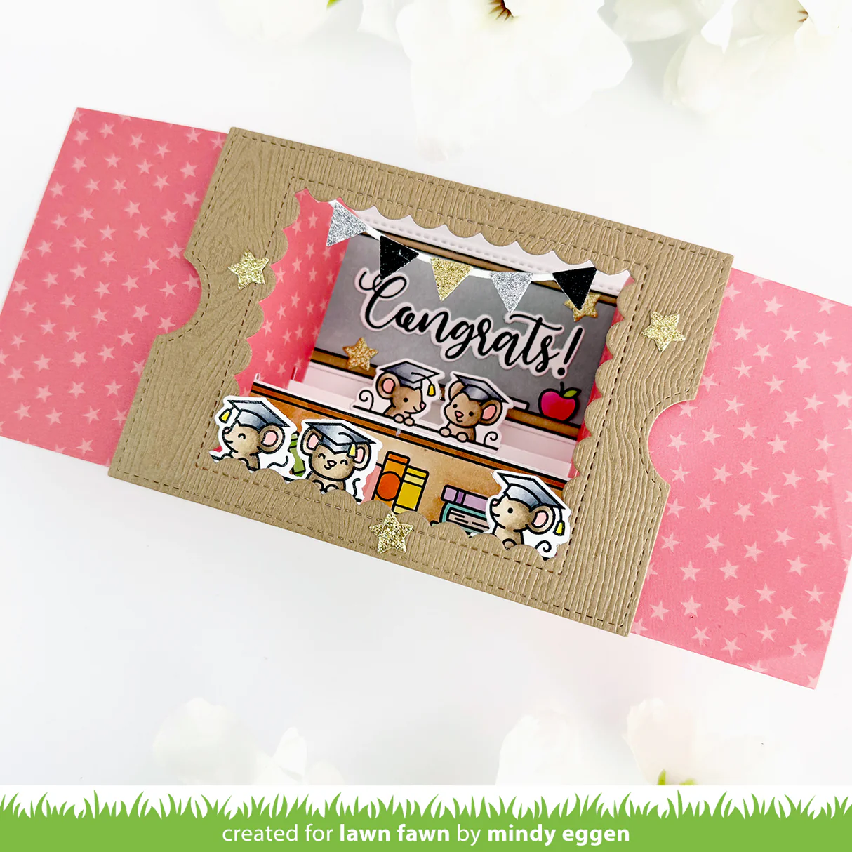 Lawn Fawn - Simply Celebrate Graduation Stamp & Die Bundle