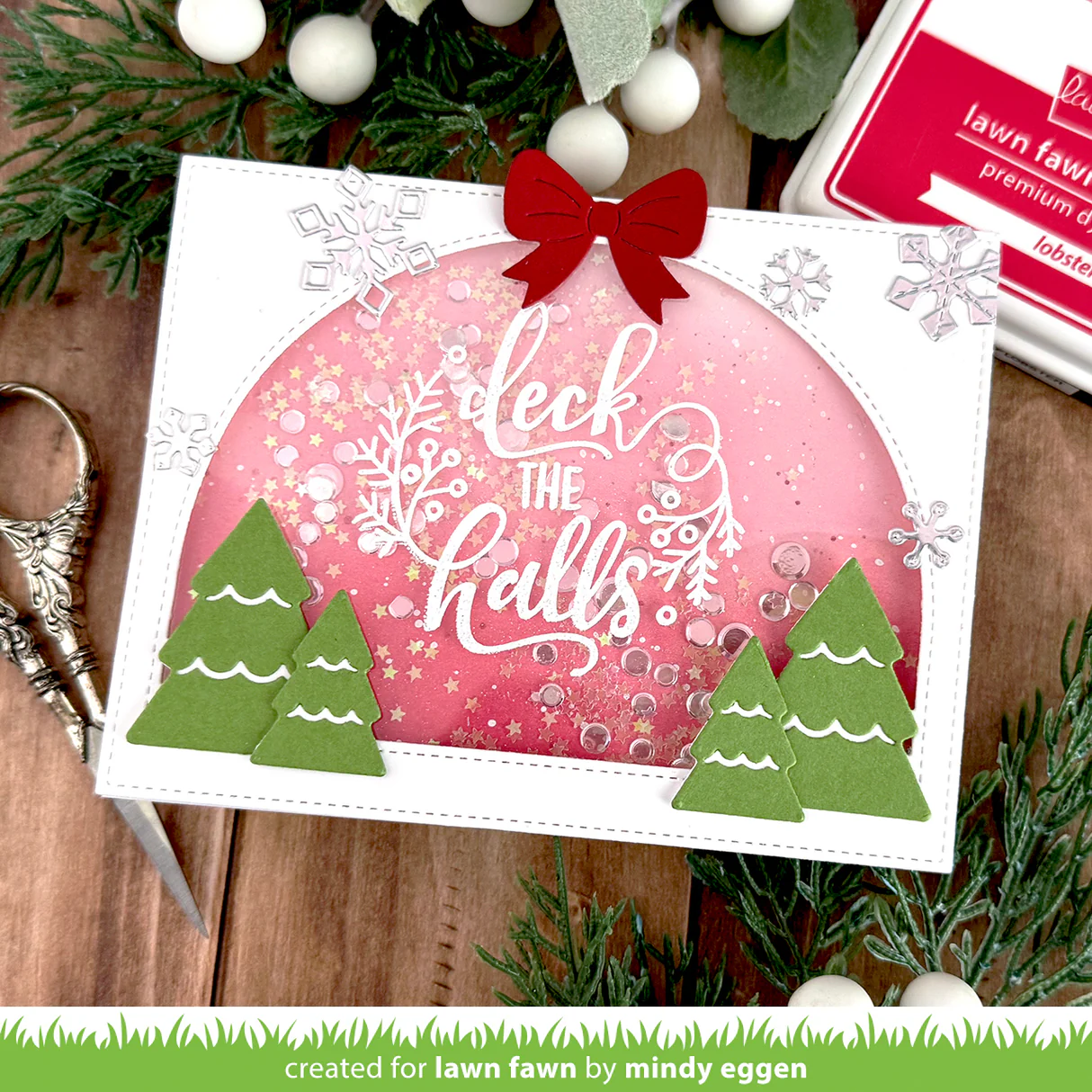 Lawn Fawn - Big Messages: Christmas Stamp & Die Bundle