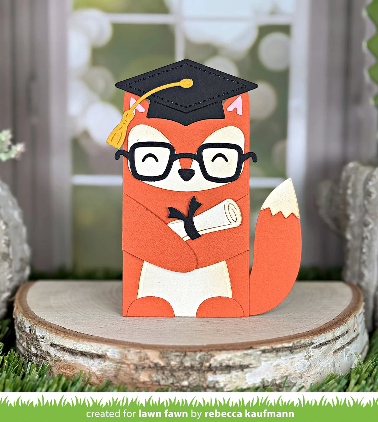 Lawn Fawn - Woodland Critter Huggers Graduation Die Set