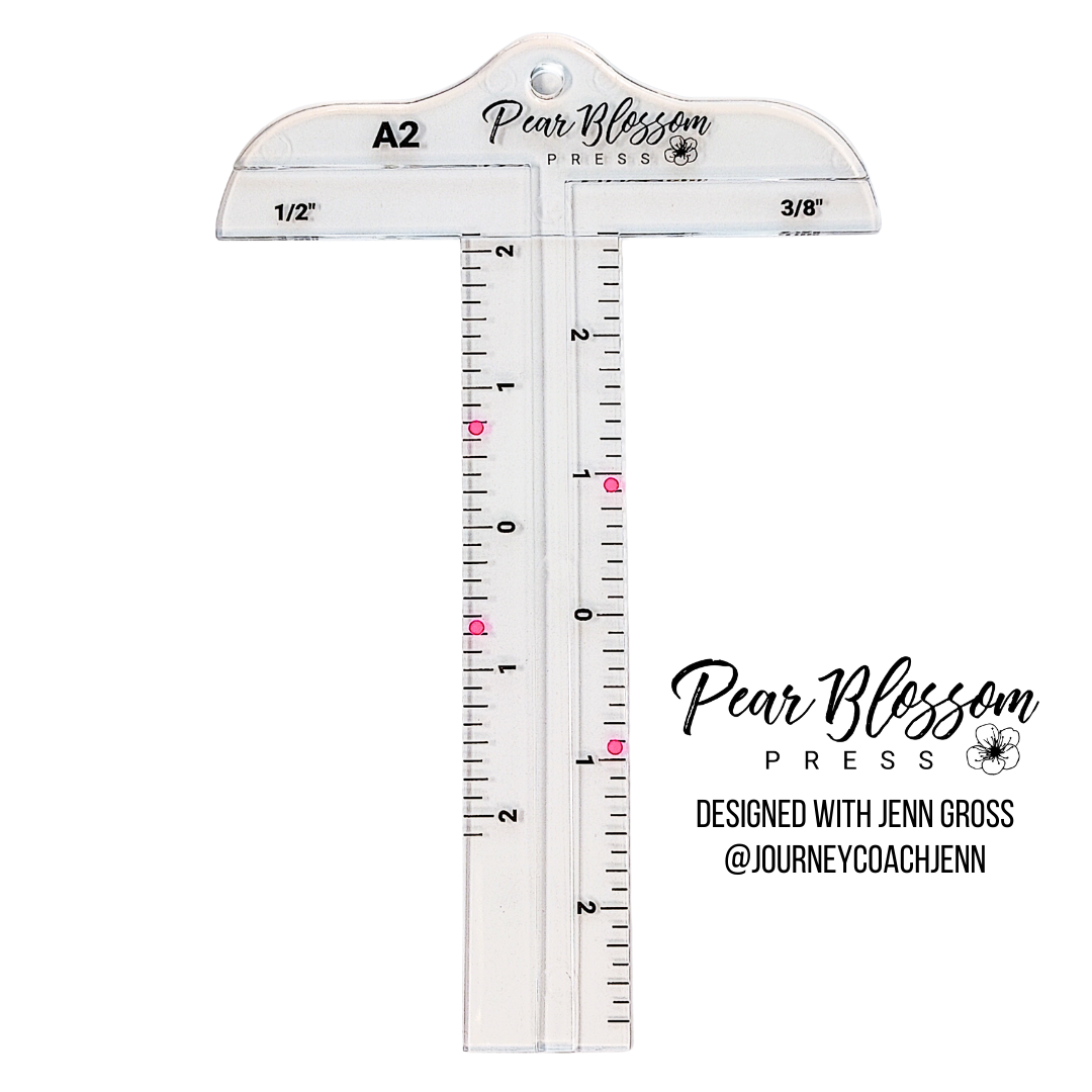 Pear Blossom Press - Cardmaker's T-Square A2 Ruler