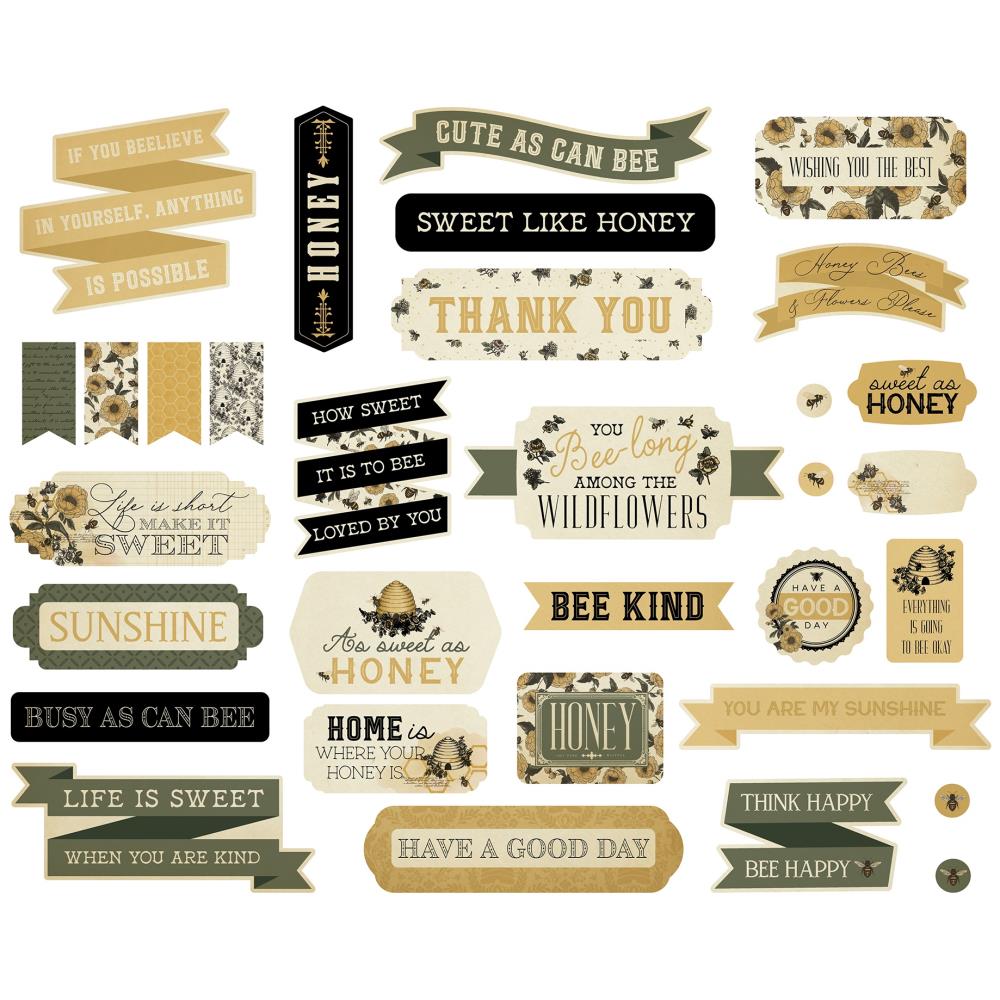 Carta Bella - Honey Bee - Titles & Phrases
