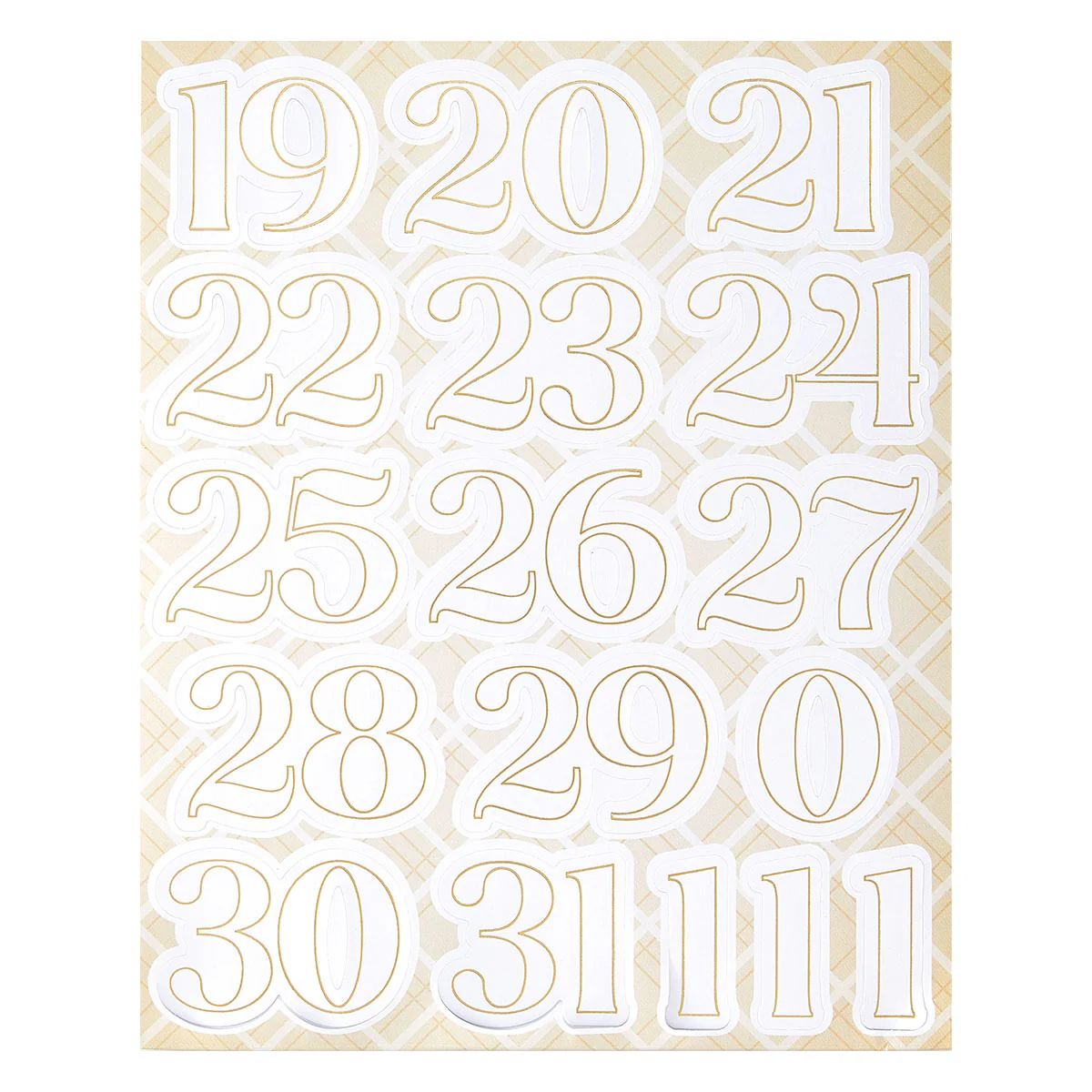 Rosie's Studio - Peppermint Twist - Cardstock Number Stickers
