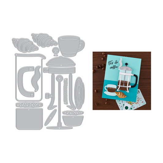 Hero Arts - Coffee and Croissant Die Set
