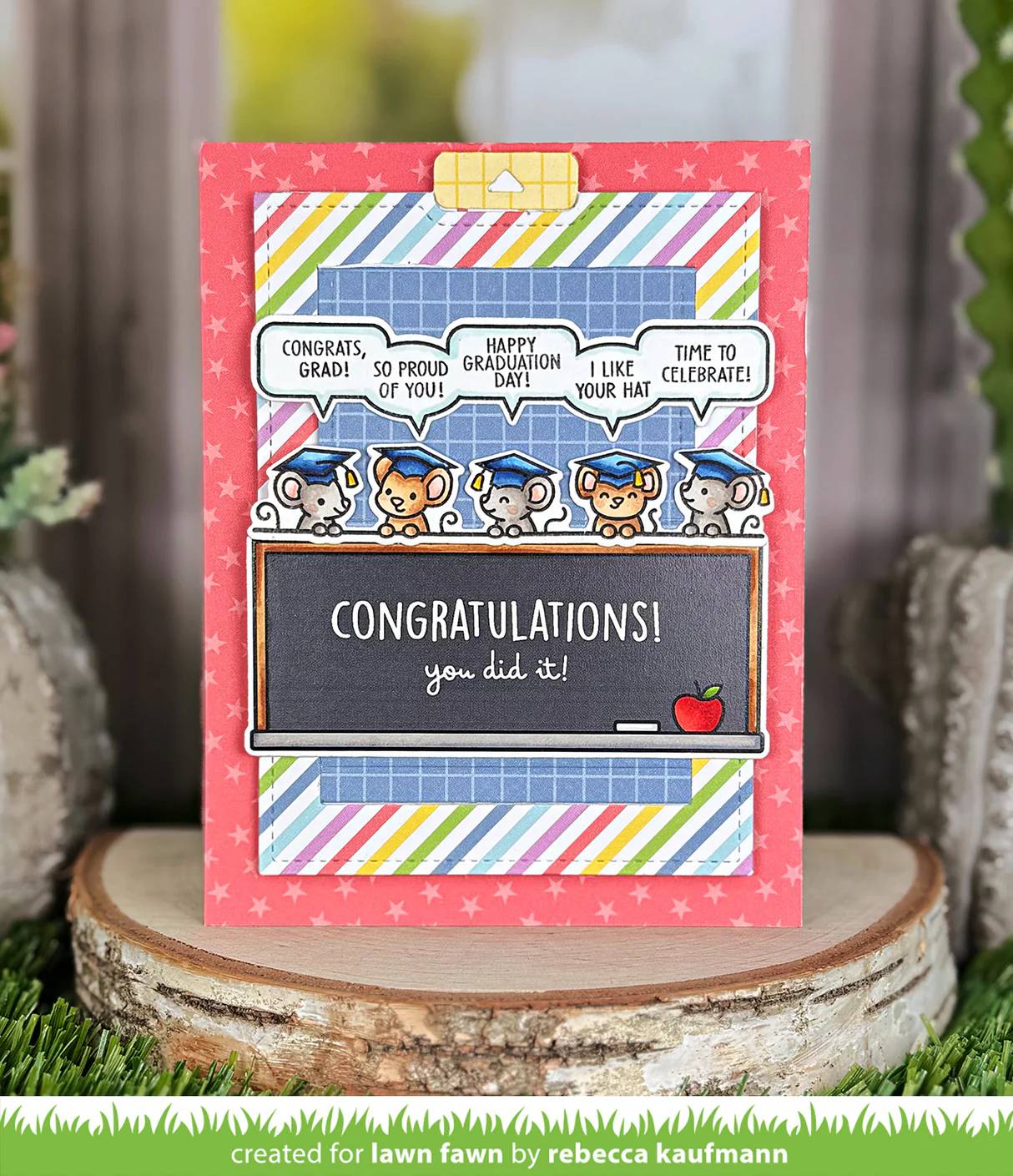Lawn Fawn - Simply Celebrate Graduation Stamp & Die Bundle