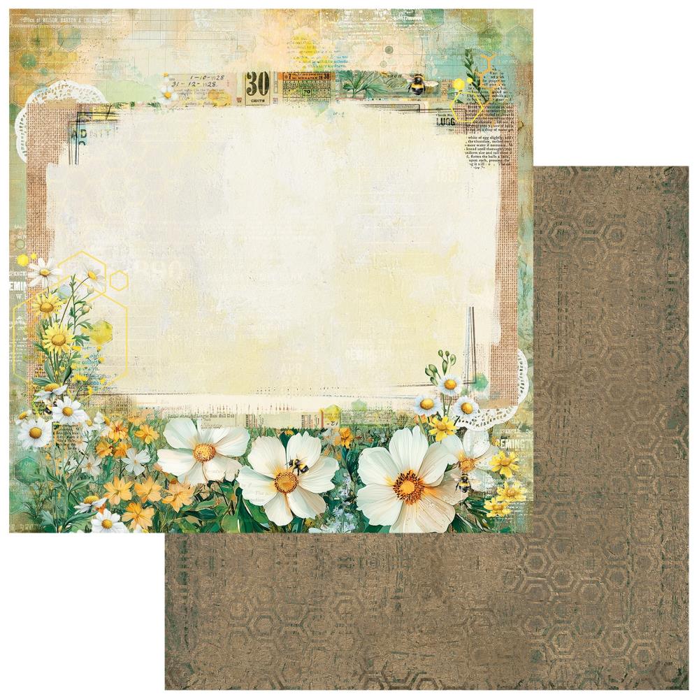 49 and Market - Botanical Buzz - Cardstock: Meadow