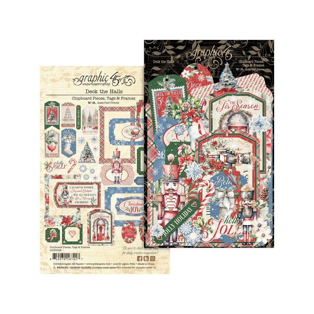 Graphic 45 - Deck The Halls - Tags & Frames