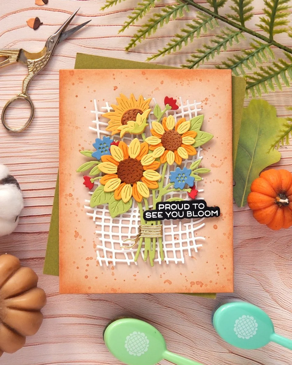 Waffle Flower - Burlap Die Set