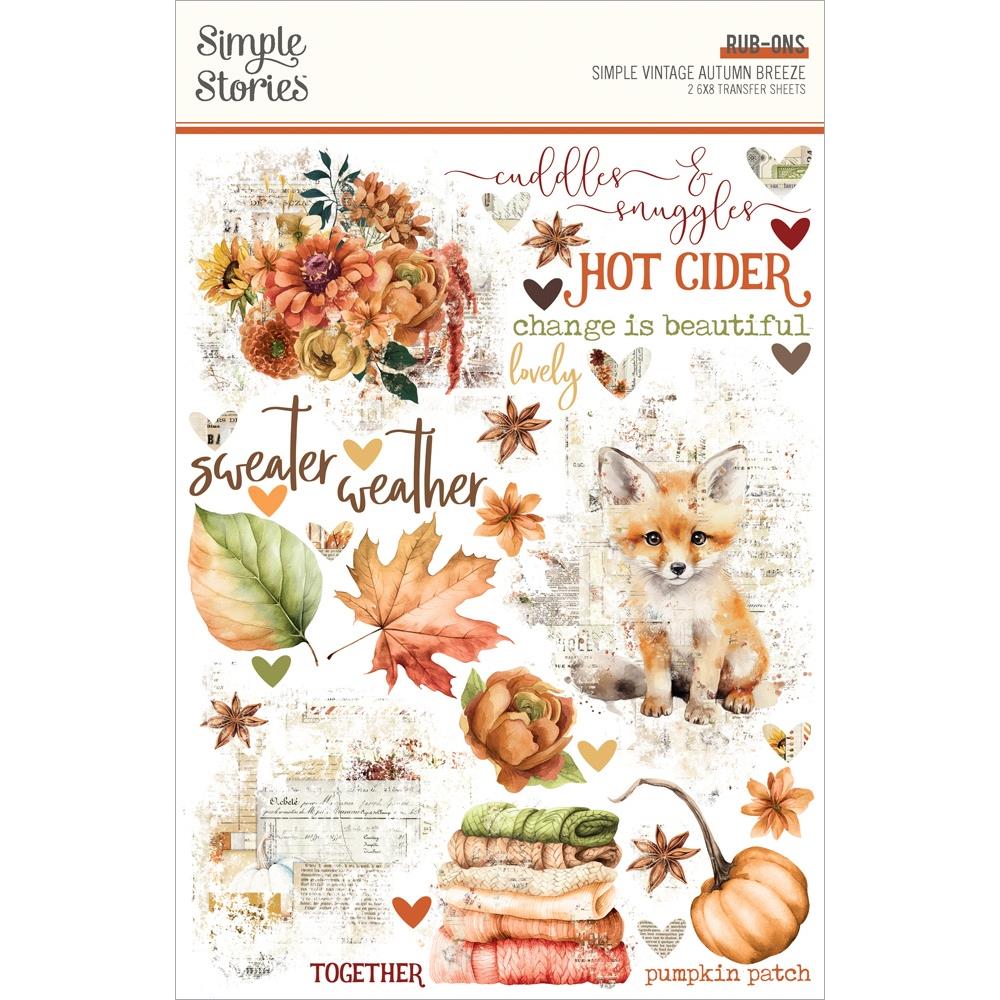Simple Stories - Simple Vintage Autumn Breeze - Rub-Ons
