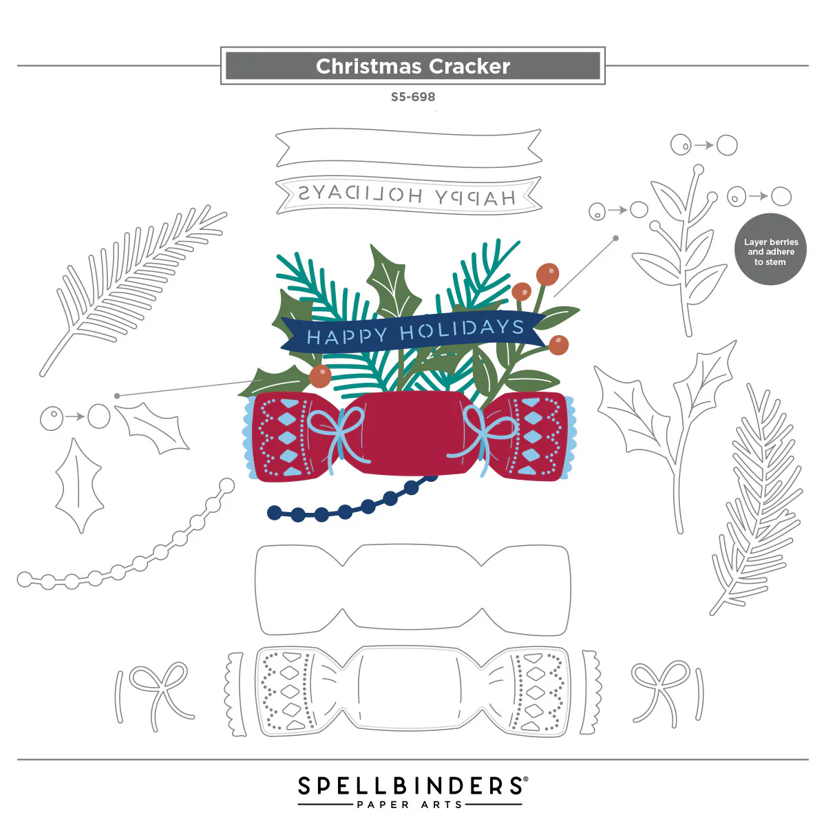 Spellbinders - Christmas Cracker Die Set
