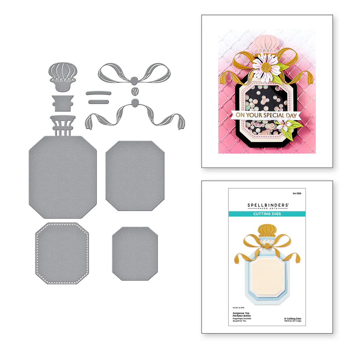 Spellbinders - Gorgeous You Perfume Bottle Die Set