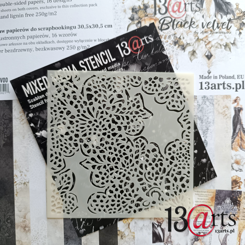 13Arts - Lace Elegance Stencil