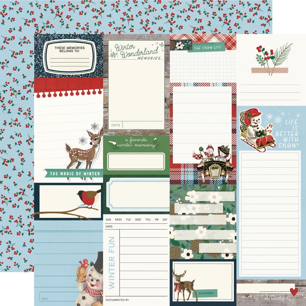 Simple Stories - Simple Vintage Flannel Season - Cardstock: Journal Elements