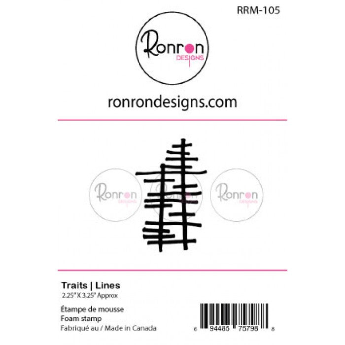 RonRon Designs - Foam Stamp - Lines