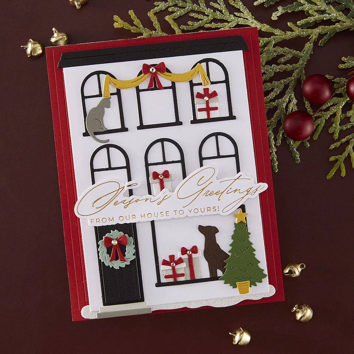 Spellbinders - BetterPress - Christmas Cheer Sentiments BetterPress & Die Bundle