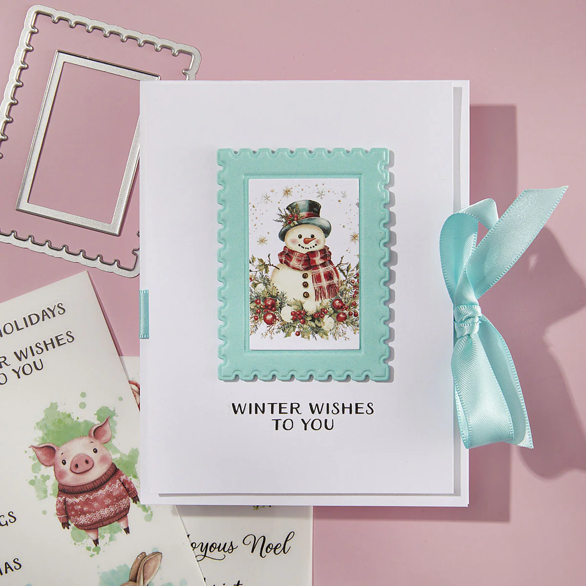 Spellbinders - Postage Stamps 3D Emboss & Cut Folder