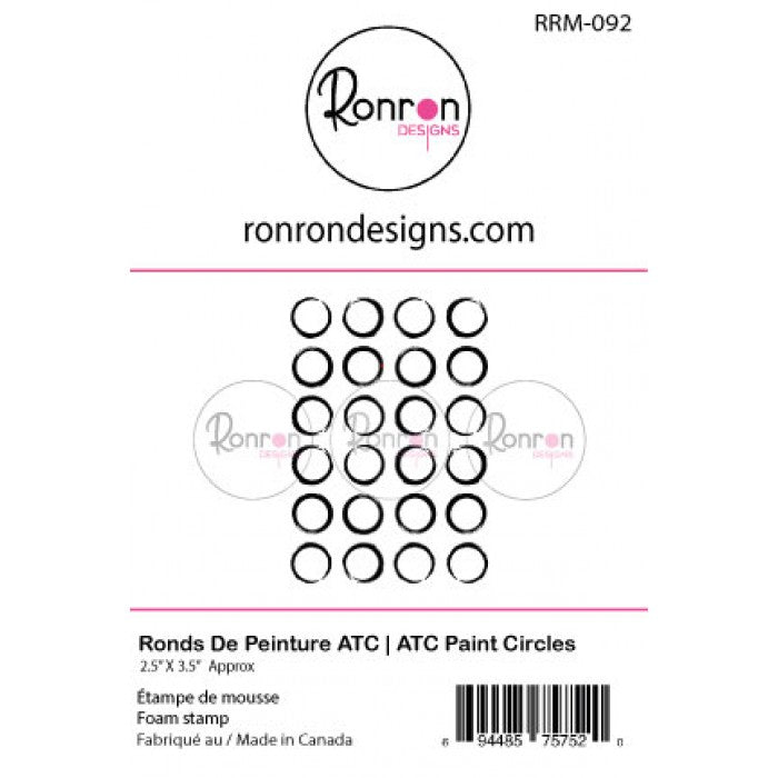 RonRon Designs - Foam Stamp - ATC Paint Circles