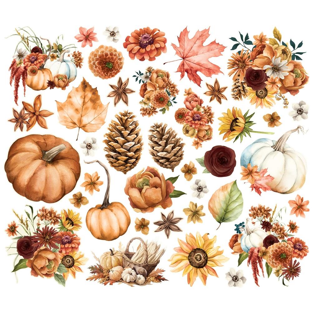 Simple Stories - Simple Vintage Autumn Breeze - Floral Bits & Pieces