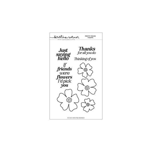 Concord & 9th - Pretty Posies Stamp & Die Bundle by Kristina Werner
