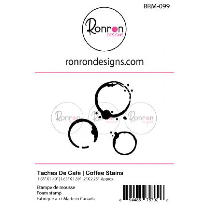 RonRon Designs - Foam Stamp - Coffee Stains